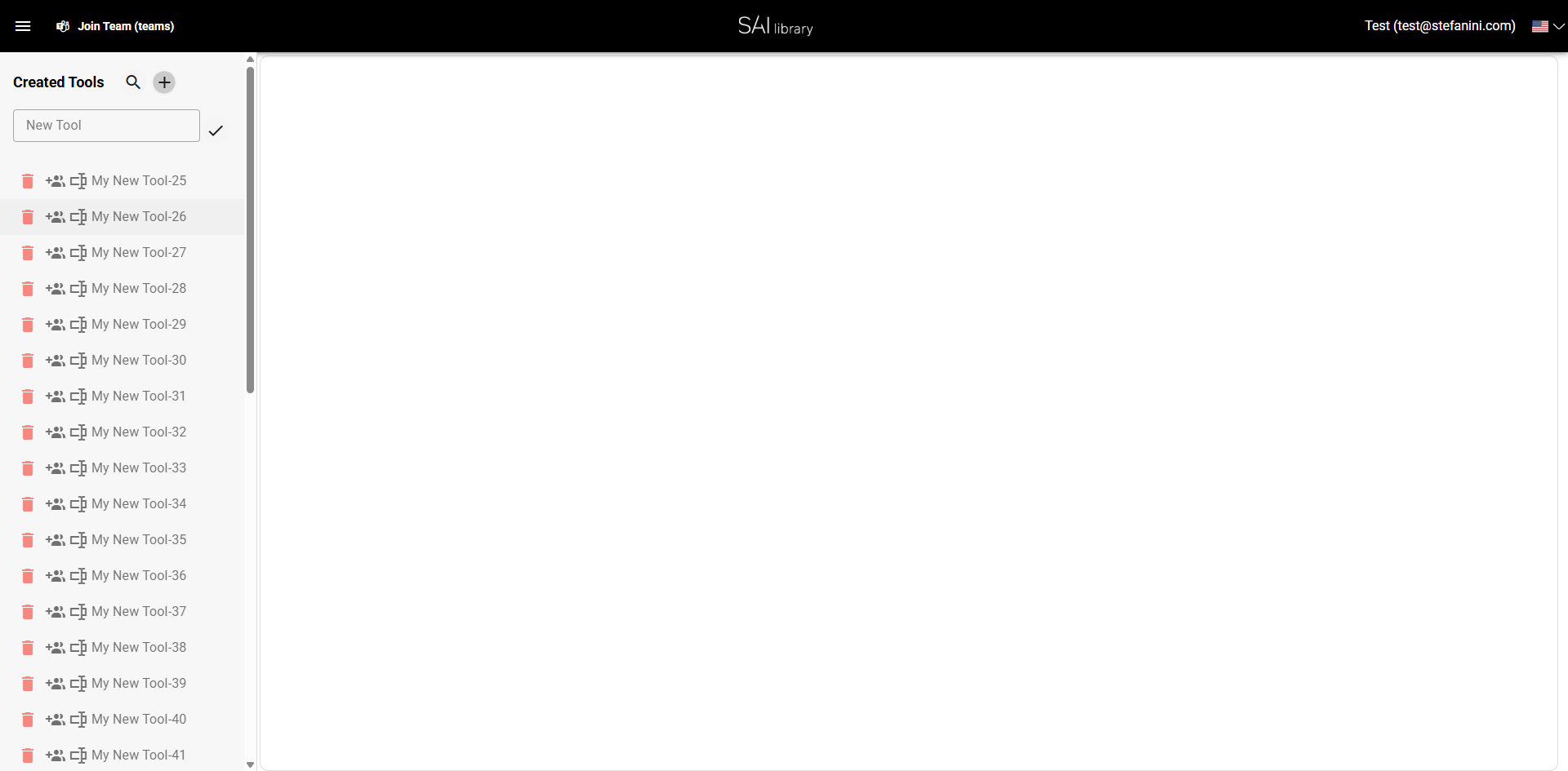 Access the New Tool Option