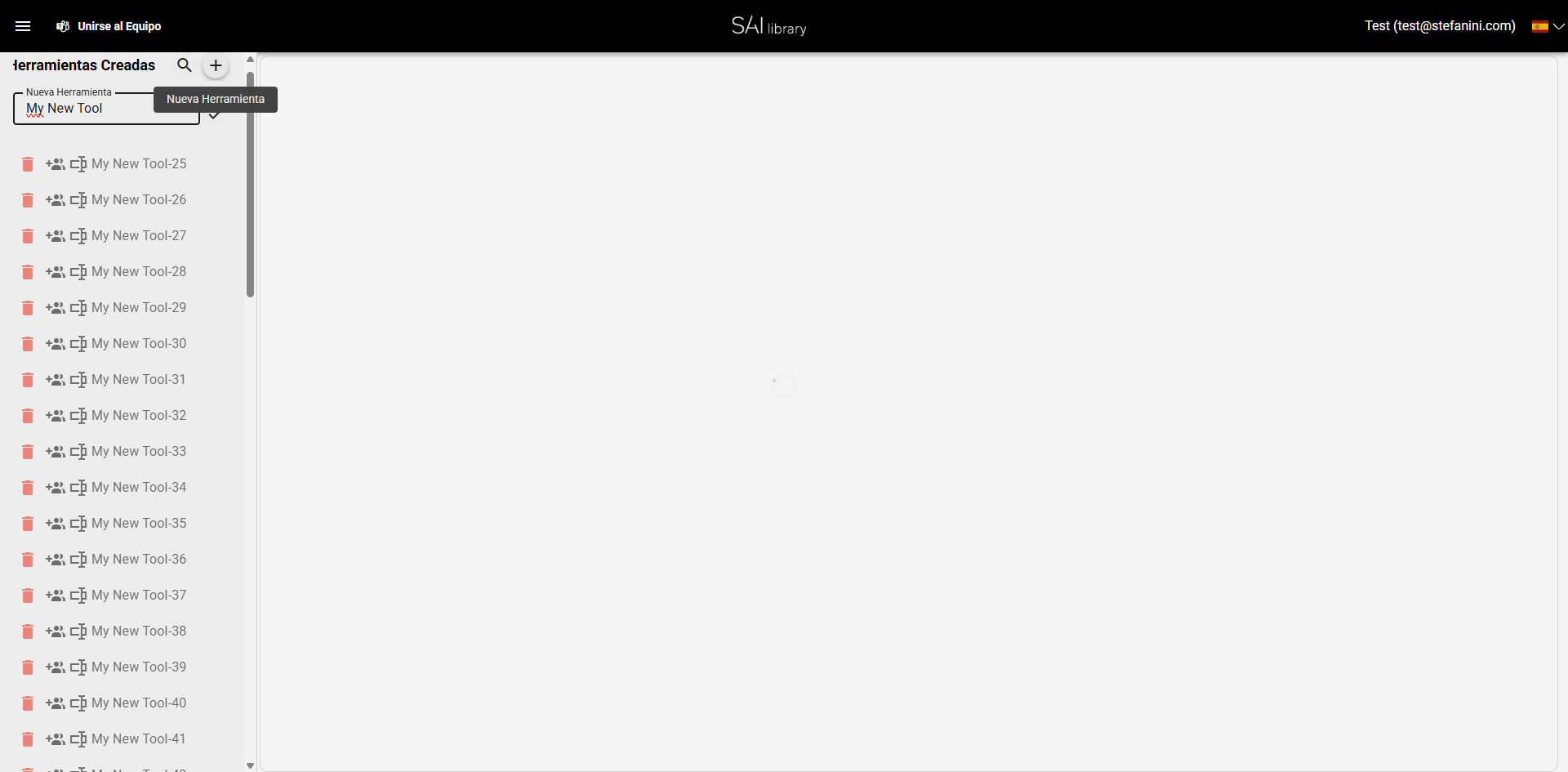 Confirmación del nombre de la herramienta