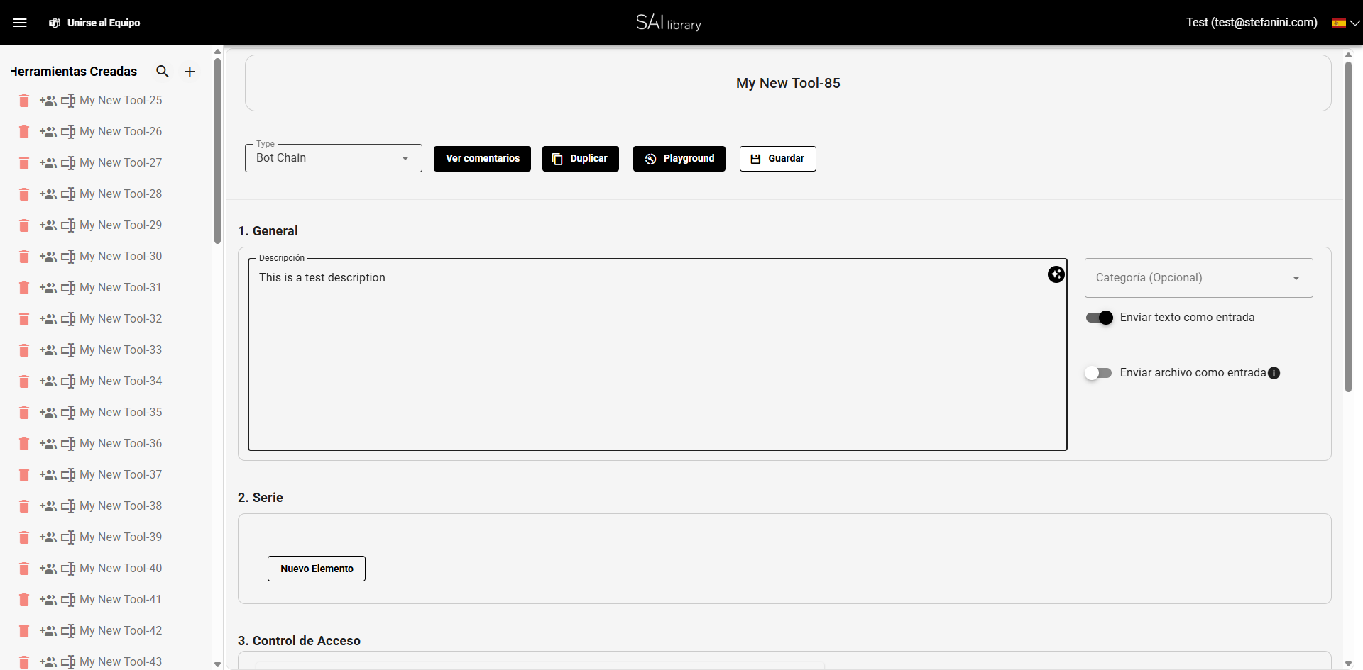 Revisar Sección General