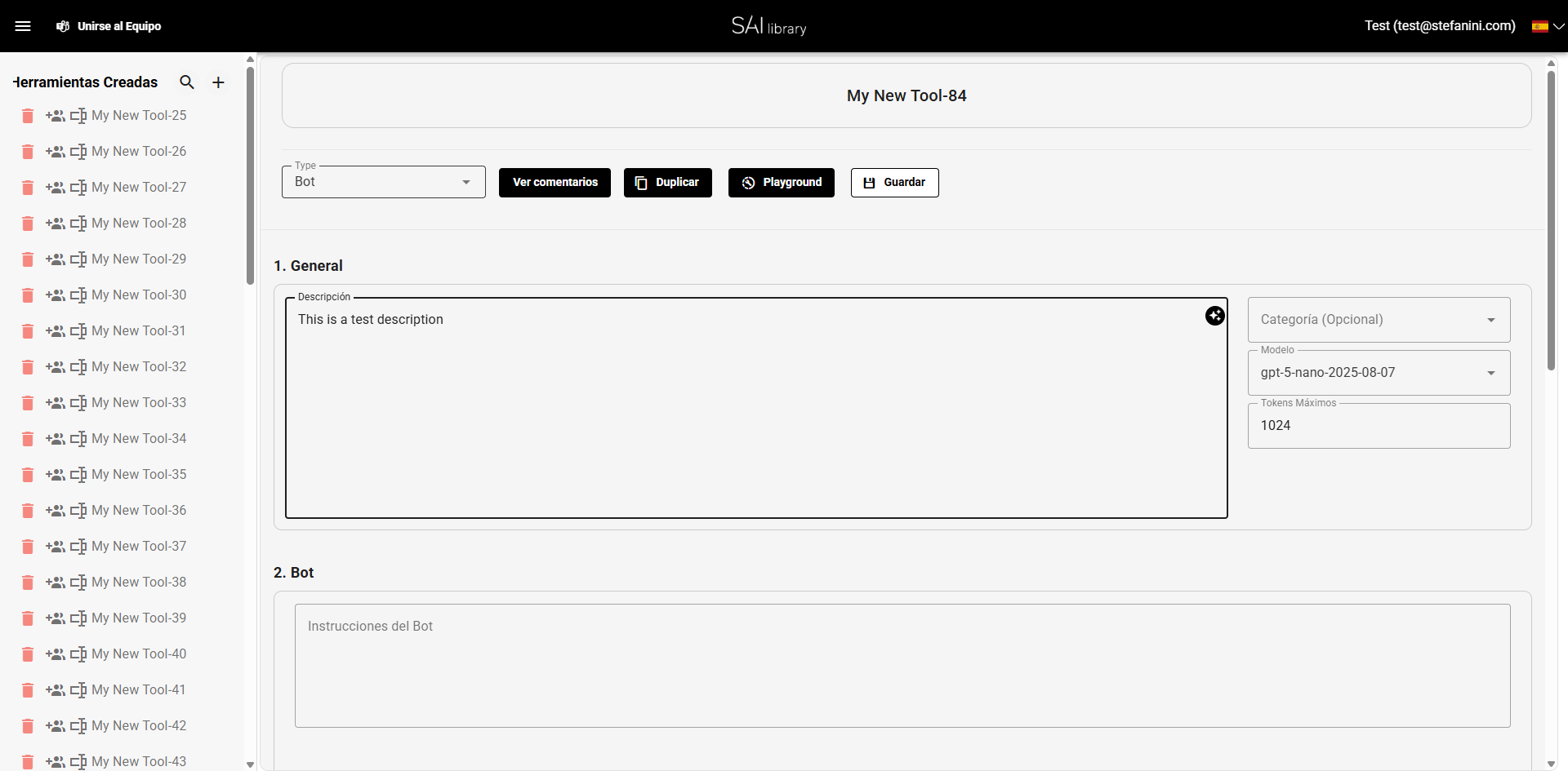 Revisar Sección General