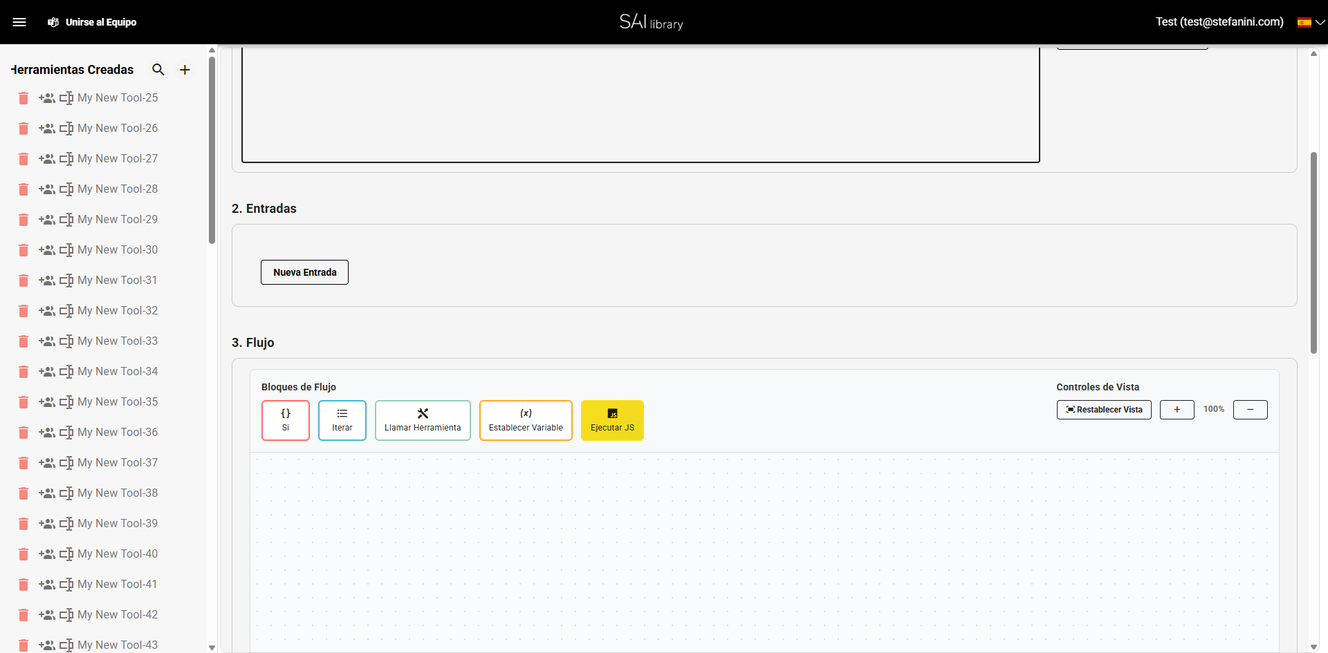 Configurar Sección de Entradas