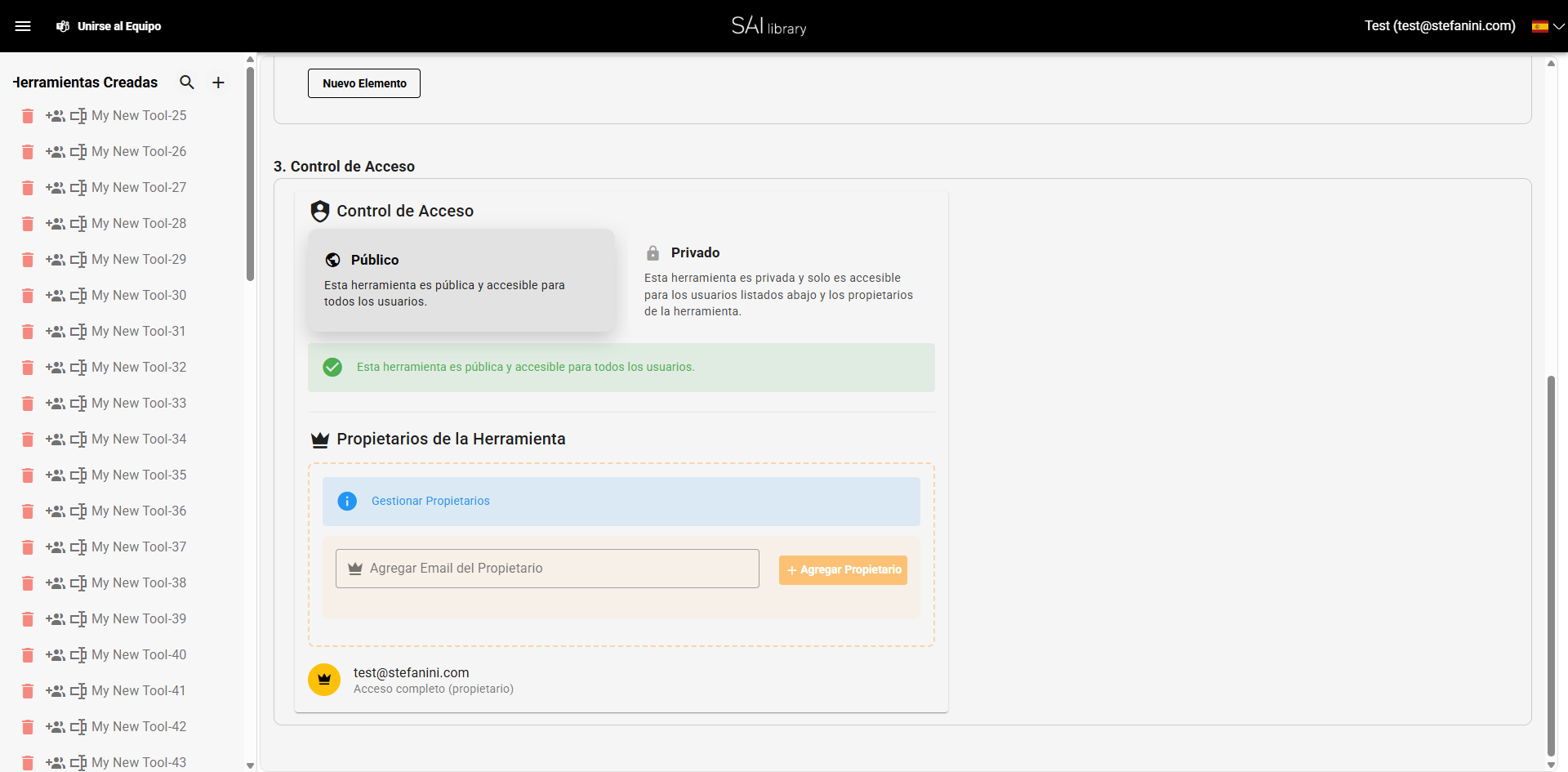 Definir Control de Acceso
