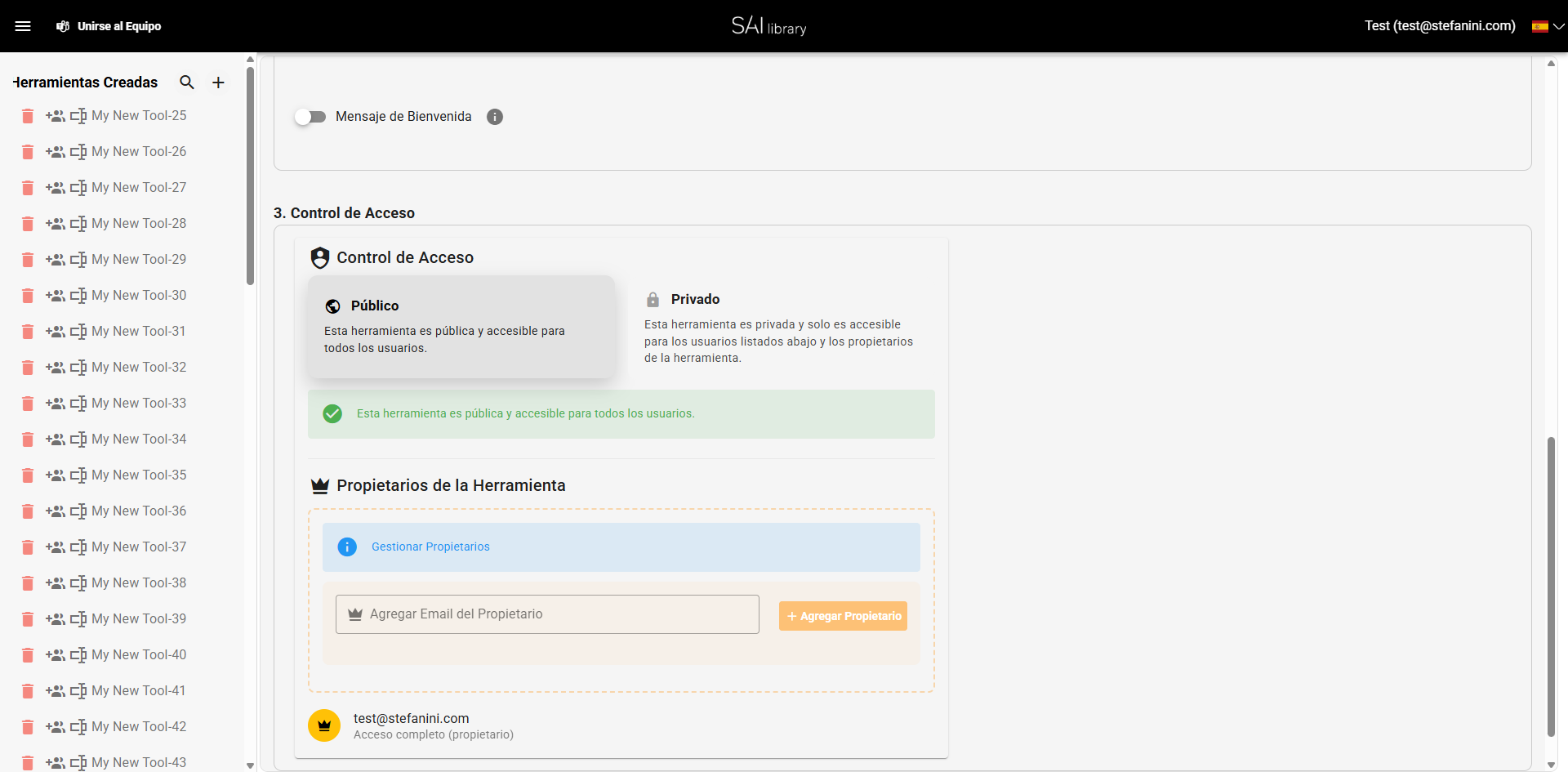 Definir Control de Acceso