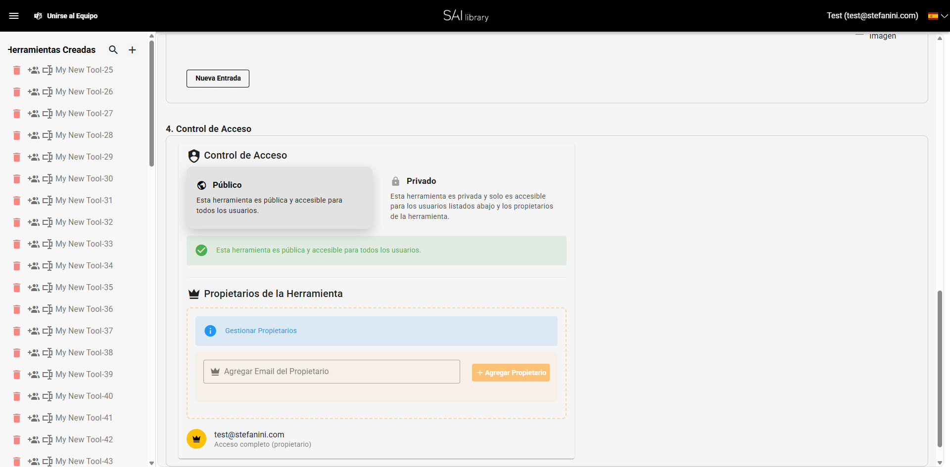 Configurar Sección Chain