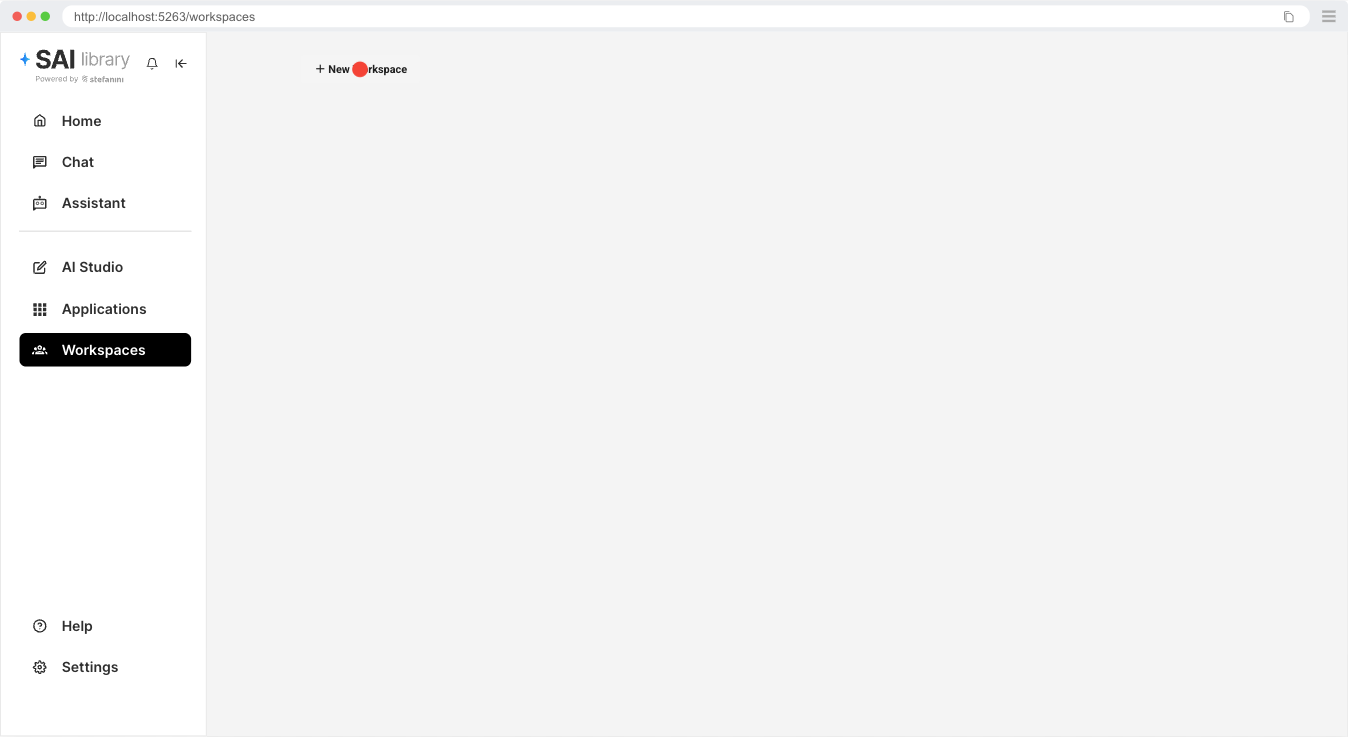 Visualização de Workspaces