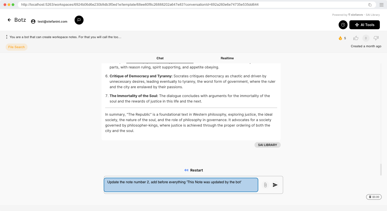 Vendo o conteúdo completo da nota 2 e pedindo para atualizá-la